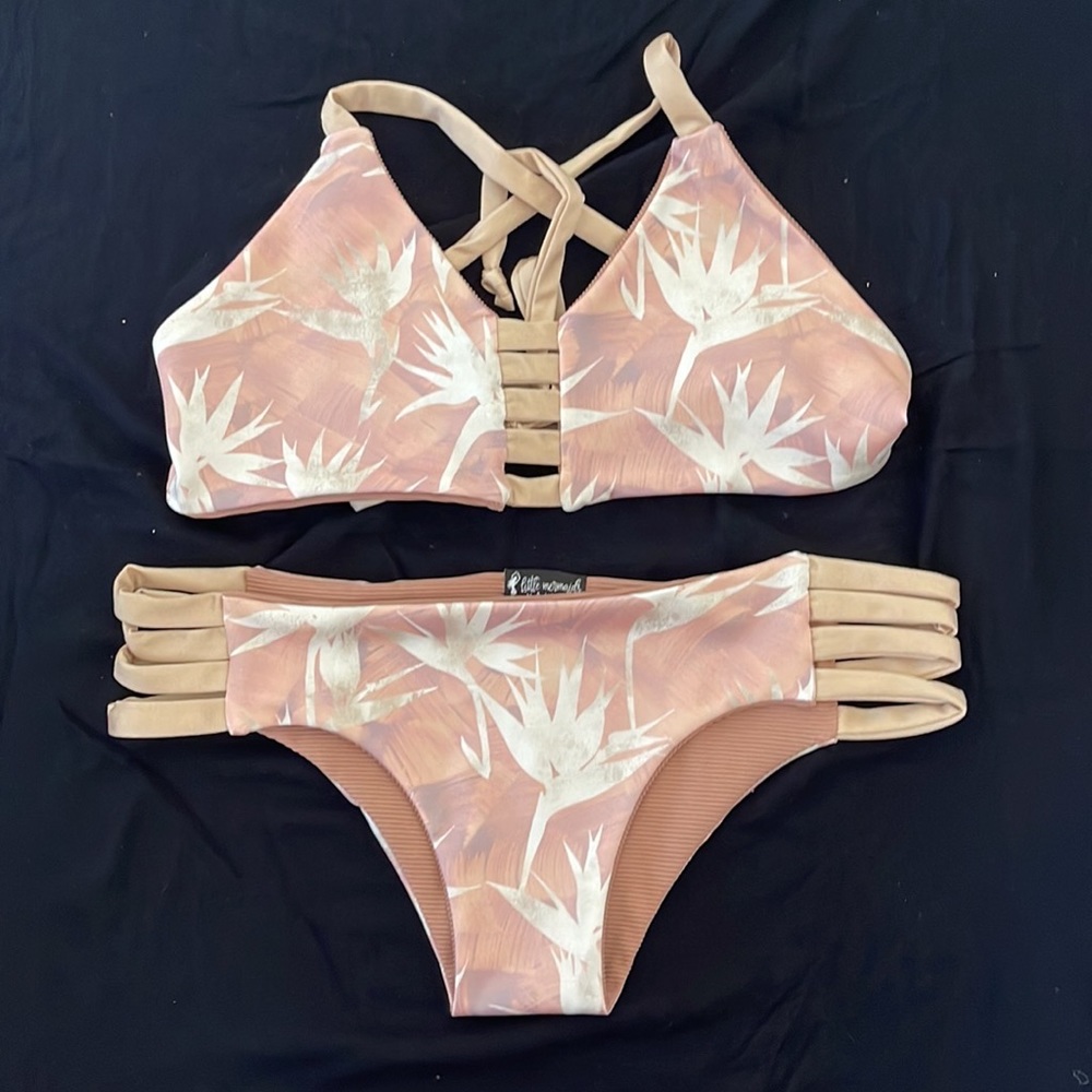 💛 Little mermaids Hawaii swimsui for women-reversible